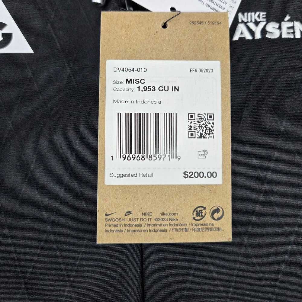 Nike ACG Aysen 32L Hiking Trail Roll-Top Backpack Black DV4054-010 NEW